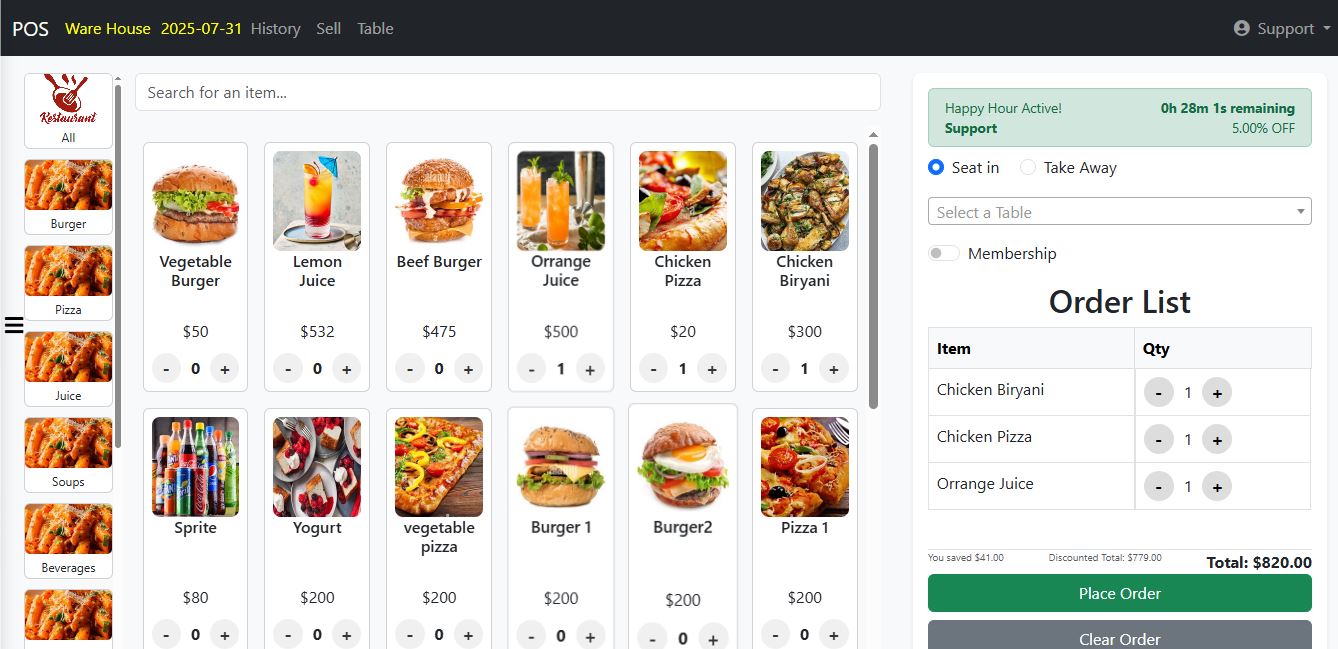 Order Screen